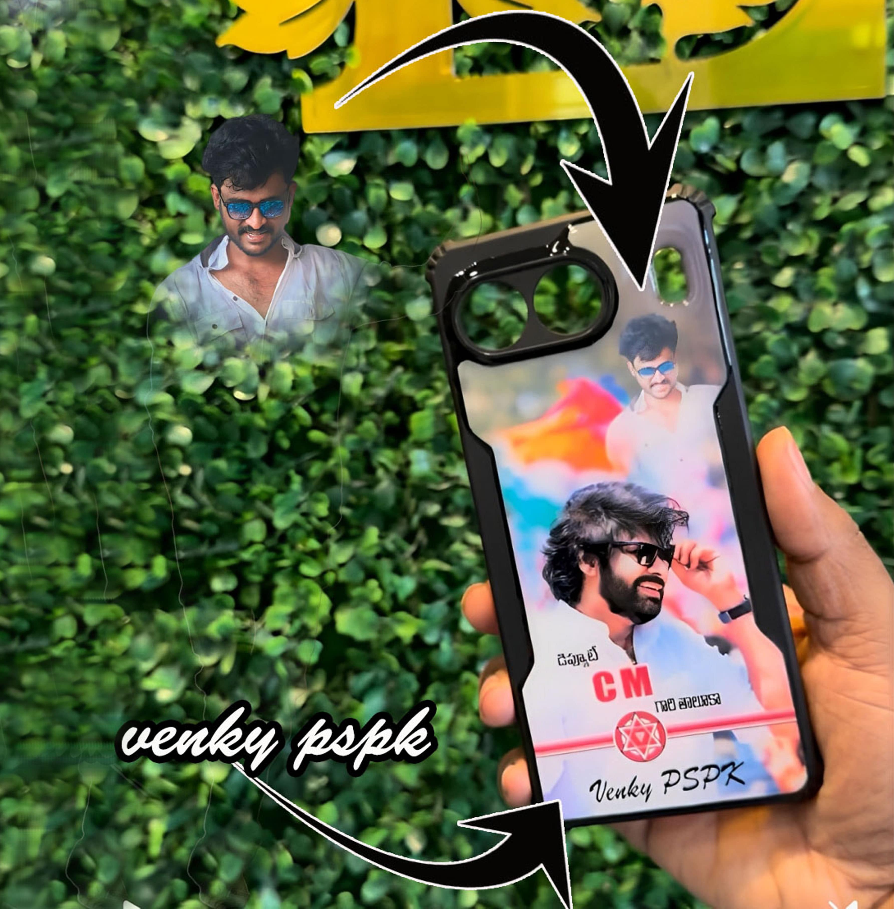 customized pspk crystal pouch